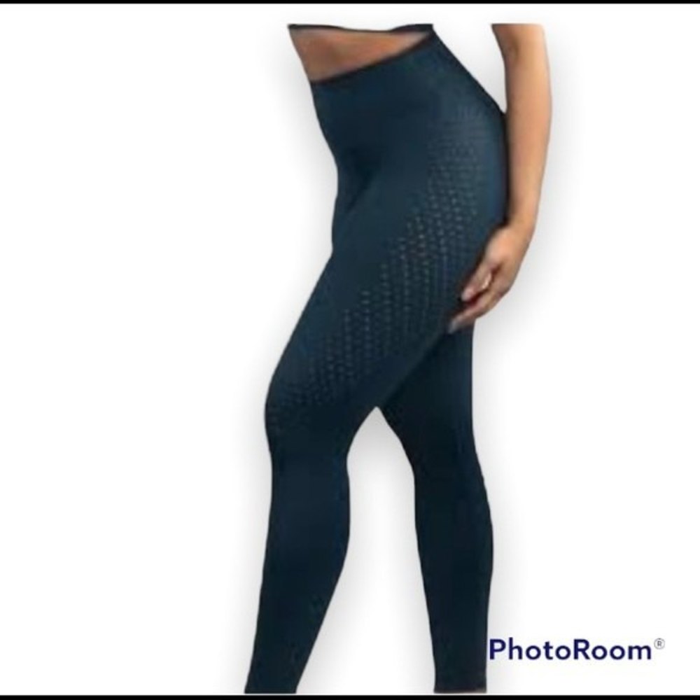 BuffBunny Allure Laser Cut High Rise  Leggings Black Small